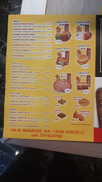 Duomo Turkish Kebab à Vercelli carte