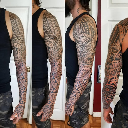 Explore halloween couple tattoo ideas, creative tattoo ideas in Springfield, available at Anchored Ink Tattoo & Piercing by SPLAT LLC