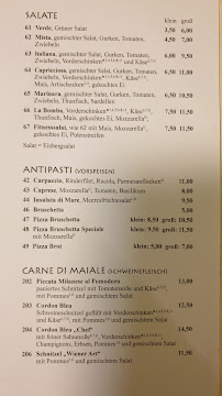 Carte du Pizzeria Bruno à Schwanstetten