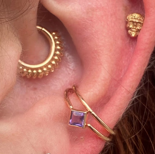 Explore male thigh tattoo ideas, creative tattoo ideas in Lexington, available at Alchemy Body Piercing