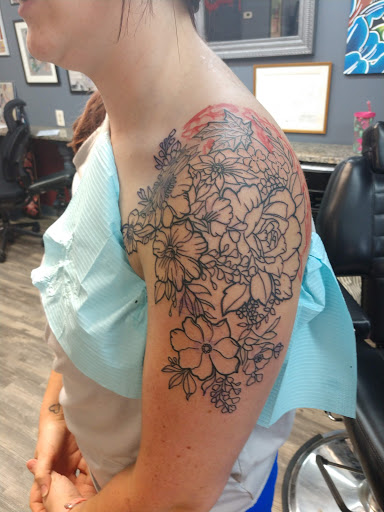 Explore sink or swim tattoo ideas, creative tattoo ideas in New Bern, available at Lucky Street Tattoo
