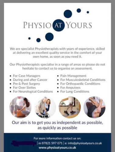 Reviews of Physio at Yours in London - Physical therapist