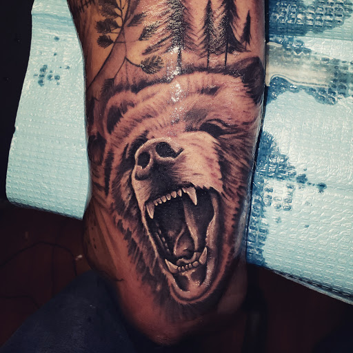 Explore cover up shoulder tattoo ideas, creative tattoo ideas in Santa Fe, available at Lokote Tattoos