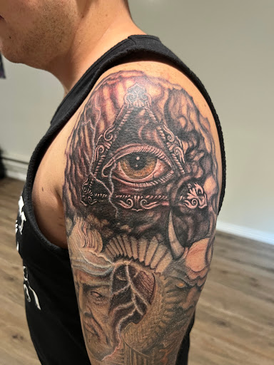 Explore lung cancer tattoo ideas, creative tattoo ideas in Elko, available at Freedom Tattoo