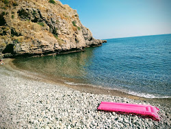 Photo de Norman Tower beach entouré de montagnes