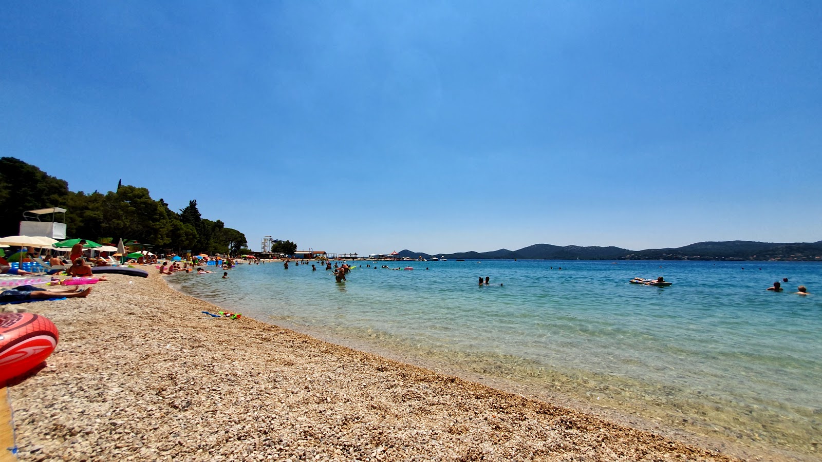 Foto van Drazice beach met lichte fijne kiezelsteen oppervlakte