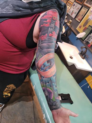 Explore men's clock tattoo ideas, creative tattoo ideas in Grand Junction, available at Calamity Janes Tattoo & Piercing