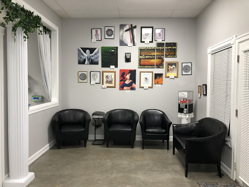 Explore skull rose tattoo ideas, creative tattoo ideas in Kent, available at Ivy Ink Tattoo