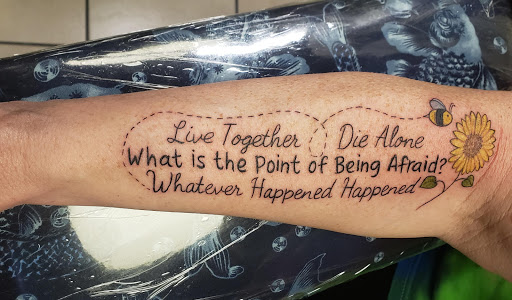 Explore hand and wrist tattoo ideas, creative tattoo ideas in Waukesha, available at Waukesha Tattoo Company Galleria Edge