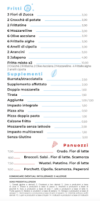 Carte du Ciro Pizzeria à Bibbiano