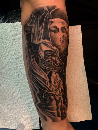 Explore forearm cover up tattoo ideas, creative tattoo ideas in Roanoke, available at Saint Cecilias Art Studio