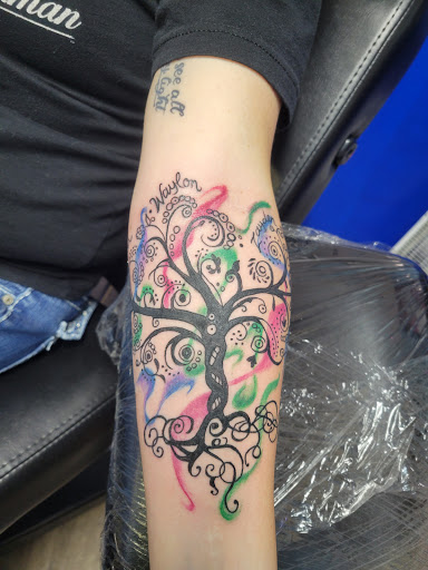 Explore horror half sleeve tattoo ideas, creative tattoo ideas in Abilene, available at Ink Image Tattoos