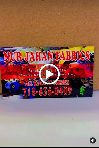 Fabric Store «Nur Jahan Fabrics LLC», reviews and photos, 1312 Fulton St, Brooklyn, NY 11215, USA