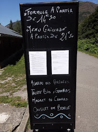 La Guinguette du Lac de badech à Bagnères-de-Luchon menu