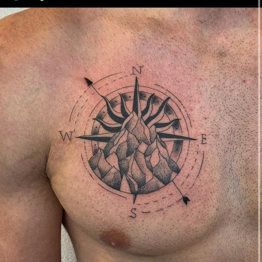 Explore dark knight tattoo ideas, creative tattoo ideas in Atlanta, available at Big Cat Tattoo