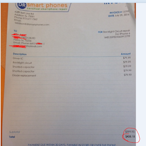 Electronics Repair Shop «Dr Smart Phones Addison», reviews and photos, 4287 Belt Line Rd, Addison, TX 75001, USA