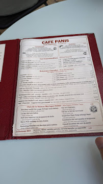 Bistro Café Panis. à Paris (la carte)