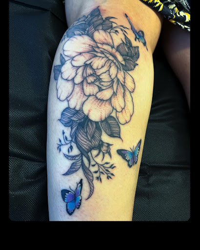Explore dotwork tattoo ideas, creative tattoo ideas in Madera, available at Sea Wolf Tattoo