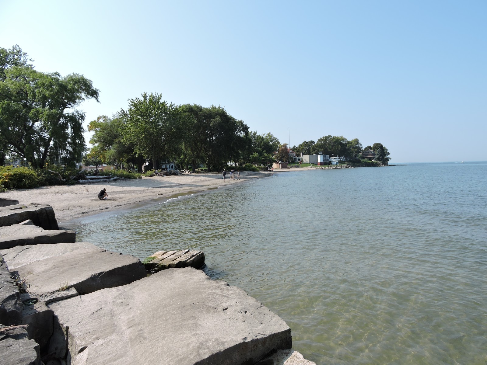 Foto van Vermilion Lighthouse Beach en de nederzetting