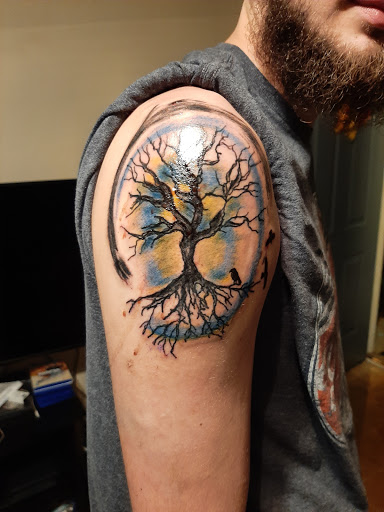 Tattoo Shop «Sacred Art Tattoos», reviews and photos, 897 W McClain Ave, Scottsburg, IN 47170, USA