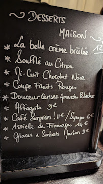 Le Séjour à Nice menu