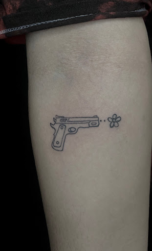 Explore sink or swim tattoo ideas, creative tattoo ideas in Norcross, available at Brotherhood Tattoo