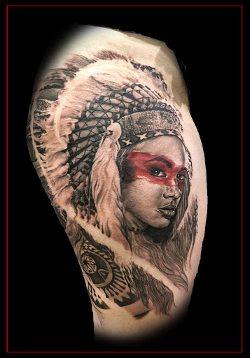 Explore chest plate tattoo ideas, creative tattoo ideas in Omaha, available at Eternal Tattoo & Body Piercing - Omaha