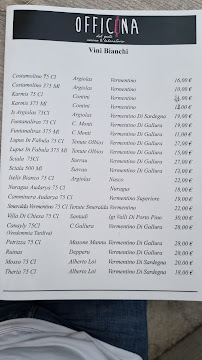 Menu / carte de Officina del Gusto Cucina e Laboratorio à Cagliari
