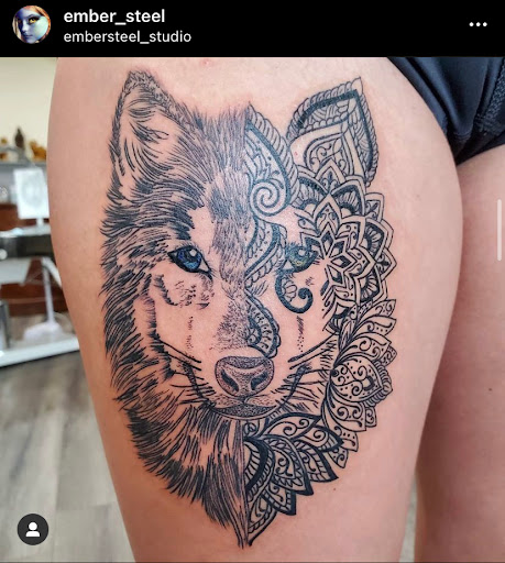 Explore mens shoulder tattoo ideas, creative tattoo ideas in Salt Lake City, available at EmberSteel Tattoo Studio