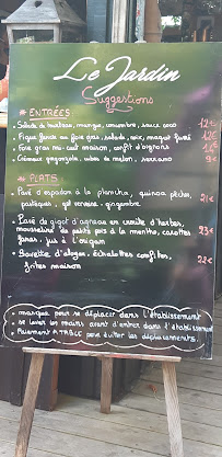 Restaurant Le Jardin à Arcachon (la carte)