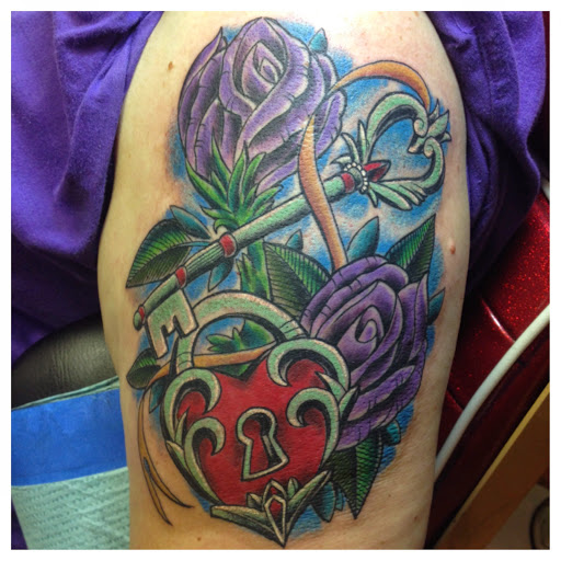 Explore pool tattoo ideas, creative tattoo ideas in Rehoboth Beach, available at Homeward Tattoo and Body Piercing