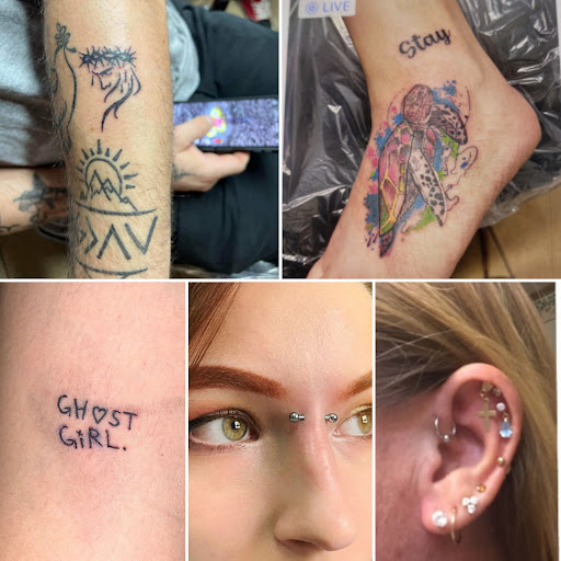 Explore cute cow tattoo ideas, creative tattoo ideas in Elko, available at Tom Custom Tattoos and Body Piercing Studio