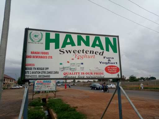 Hanaan Sweetened Yoghurt, Zaria, Nigeria, Grocery Store, state Kaduna