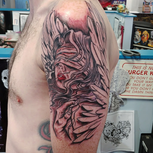 Explore october tattoo ideas for guys, creative tattoo ideas in Lafayette, available at DragonsBane Tattoo & Body Piercing