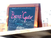 Menu / carte de BaraGwin à Quiberon