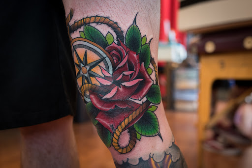 Explore half sleeve tattoo ideas for females, creative tattoo ideas in Santa Rosa, available at Monkey Wrench Tattoo