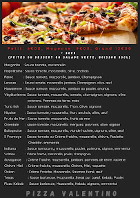 Menu du Snack Valentino - Pizzeria Burger 11è à Paris