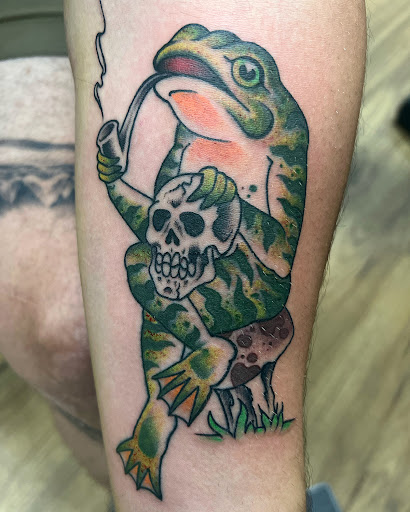 Explore space sleeve tattoo ideas, creative tattoo ideas in Farmington, available at Forged in Flesh Tattoo & Piercing