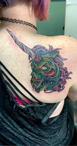 Explore chainsaw man tattoo ideas, creative tattoo ideas in Meridian, available at Creative Pain Tattoo Studio