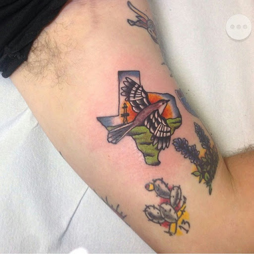Explore oklahoma tattoo ideas, creative tattoo ideas in Temple, available at Lucky In Love Tattoo