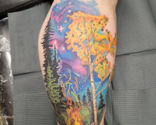 Explore pisces symbol tattoos ideas, creative tattoo ideas in Waterloo, available at Friki Tiki Tattoo and Gallery