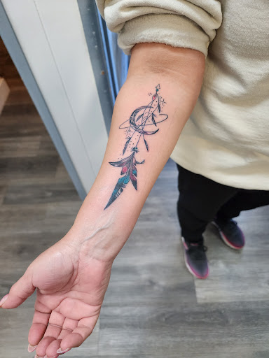 Explore stick and poke tattoo ideas, creative tattoo ideas in Fontana, available at Inkspot Tattoo