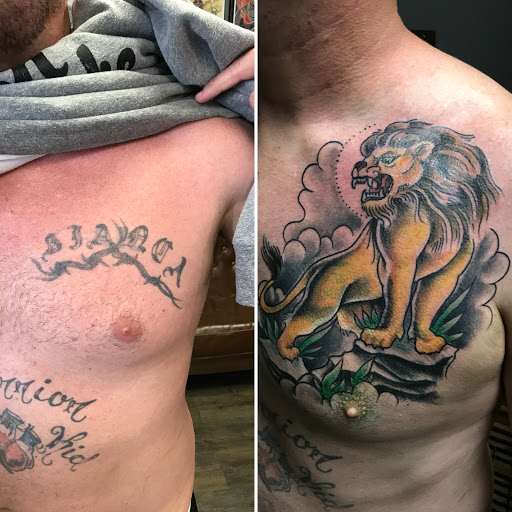 Explore patriotic forearm tattoo ideas, creative tattoo ideas in Waterford, available at Great Northern Tattoo