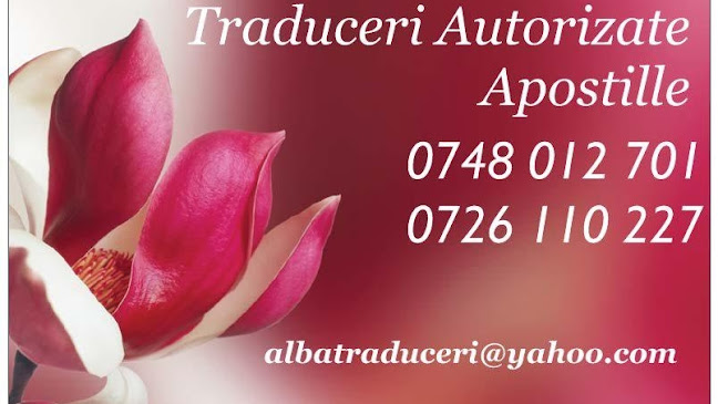 Traduceri Cugir-Alba 0726 110 227