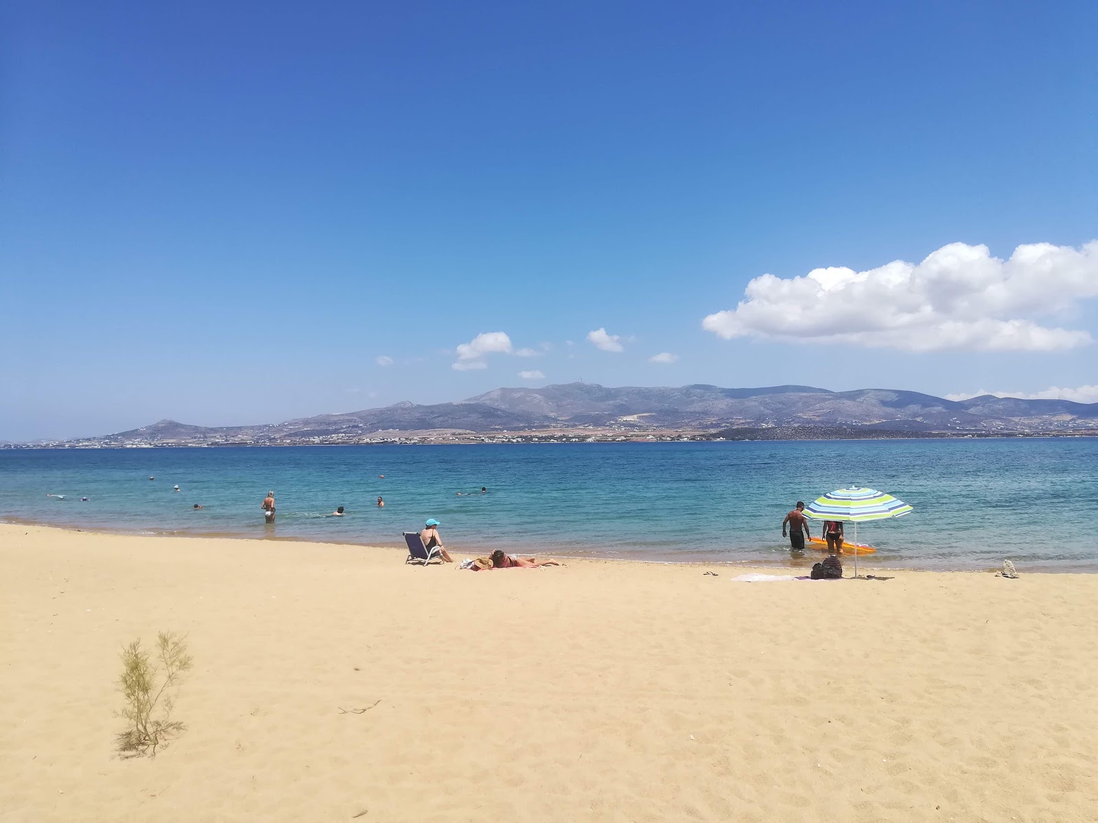 Photo of Glyfa beach with green pure water surface