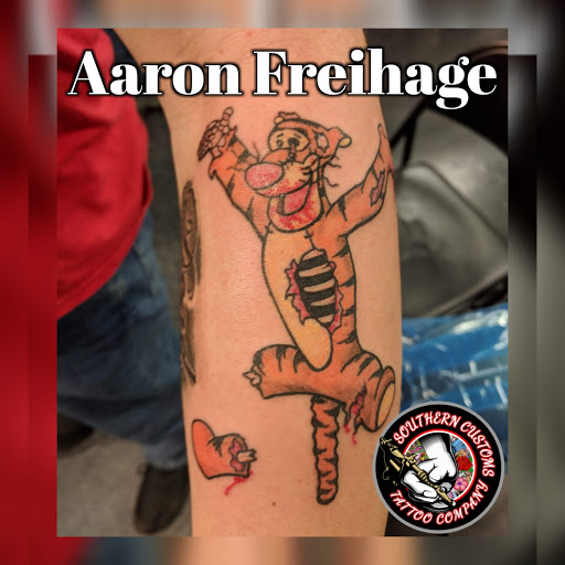 Explore small mermaid tattoo ideas, creative tattoo ideas in Fayetteville, available at Southern Customs Tattoo Company