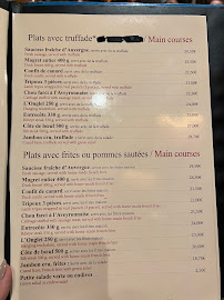 Menu / carte de Restaurant Le Plomb du Cantal à Paris