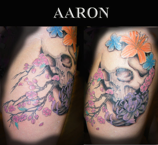 Explore cross stitch tattoo ideas, creative tattoo ideas in Idaho Falls, available at Spiders Web