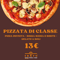 Pizzeria Sbafo à Stezzano (le menu)