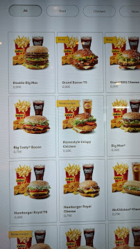 Menu du McDonald's à Kirchheim an der Weinstraße